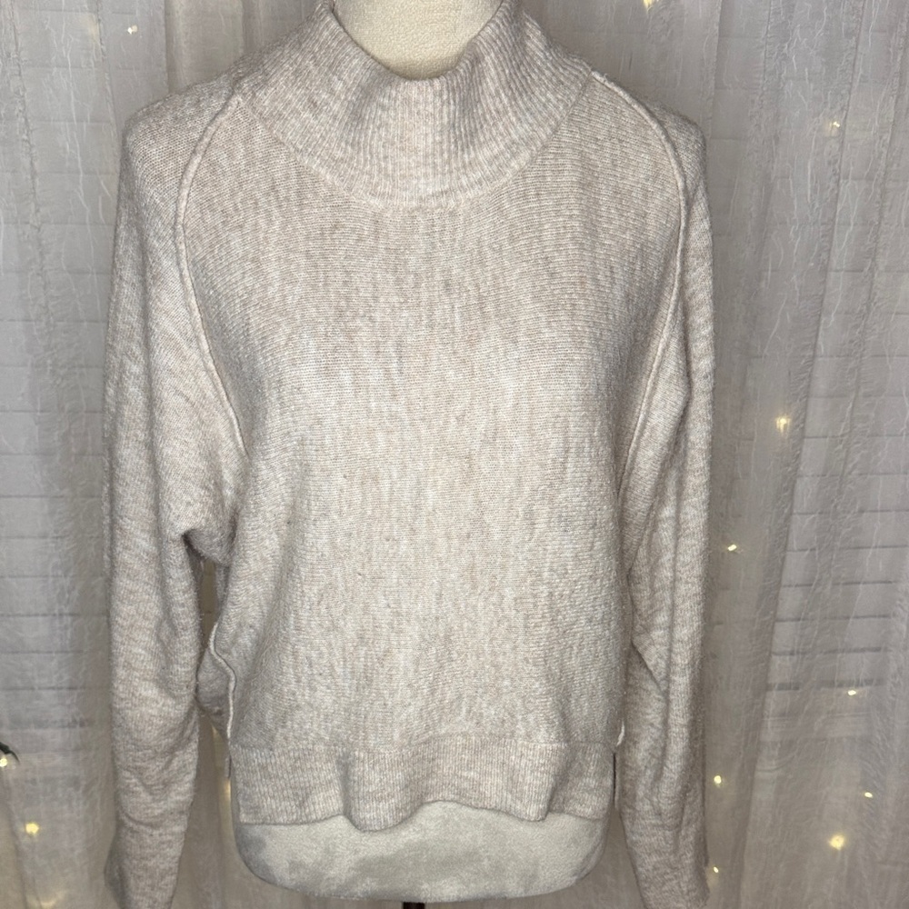 Melrose and Market Light Cream Turtleneck Sweater